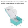 GHEIR 100 Pack 4x4x2 inches Small Shipping Boxes Teal, Corrugated