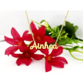 Damen-Halskette mit Namen, Edelstahl, mit Original-Geschenkbox, personalisierter Schmuck für Freunde, Brautpaar Only Faith, standard, Edelstahl, Nicht zutreffend.