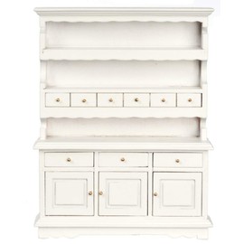 Melody Jane Puppenhaus Miniatur Küche Esszimmer Möbel Weiß Holz Kommode Schrank