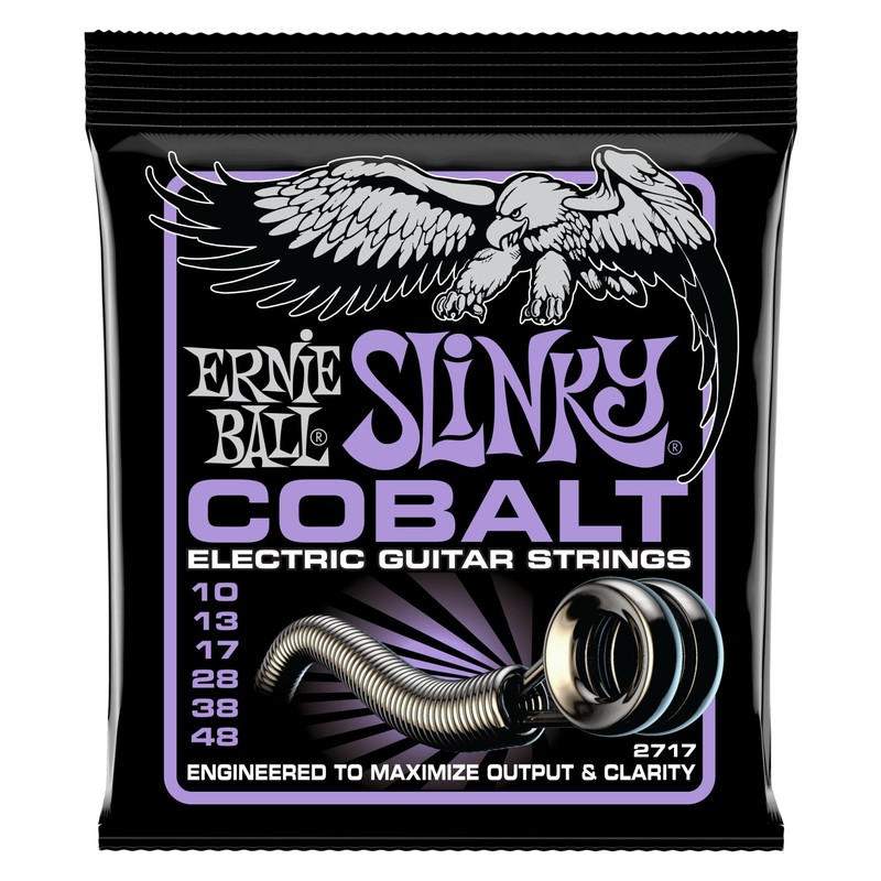 Ernie Ball Ultra Slinky Cobalt Electric Guitar Strings 10-48 Gauge