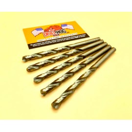 Drill Hog Letter F Drill Bit F Letter Bit Cobalt M42 (5 Pack) Drill Hog® Lifetime Warranty