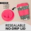 Ecoffee Cup: Like, Totally! with Pink Silicone 12oz