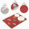 Boho Cactus Colorful Dish Drying Mat for Kitchen, Absorbent Microfiber