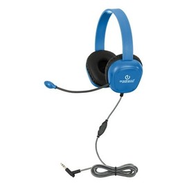 Egghead® Premium Kids Heavy Duty Headset with Uni-Directional Microphone, Chew-Resistant Tri-Shield Cord, Padded Ear Cushions, and Adjustable Headband, Pack of 10