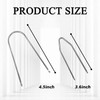 Hirificing 4PCS Radio Removal Pry Tool Kit, V-Shaped Stainless Steel