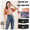 2PC No Buckle Stretch Belt Elastic Waist Belt Women No