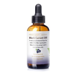 Nuvia Organics Black Currant Oil- 100% All Natural, Cold Pressed, Naturally Rich in Omega 3 and 6 Essential Fatty Acids; 1oz