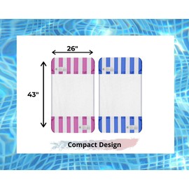 Inflatable Swimming Pool PVC Float Lounge, Green | Multi-Purpose Water Hammock, Mesh Lounge Chair, Drifter, Saddle | Portable Sunbathing Pool Accessories