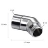 Shower Head Adapter,Solid Brass 135 Degree Shower Elbow Adapter,G1/2" Shower