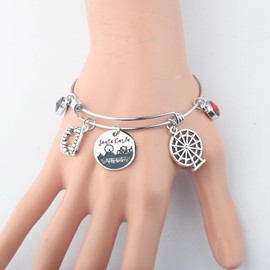 BLEOUK The Lost Bracelet The Vampire Movie Themed Jewelry Horror Movie Series Lover Gifts screaming Present For Women (Santa Carla bracelet ca)