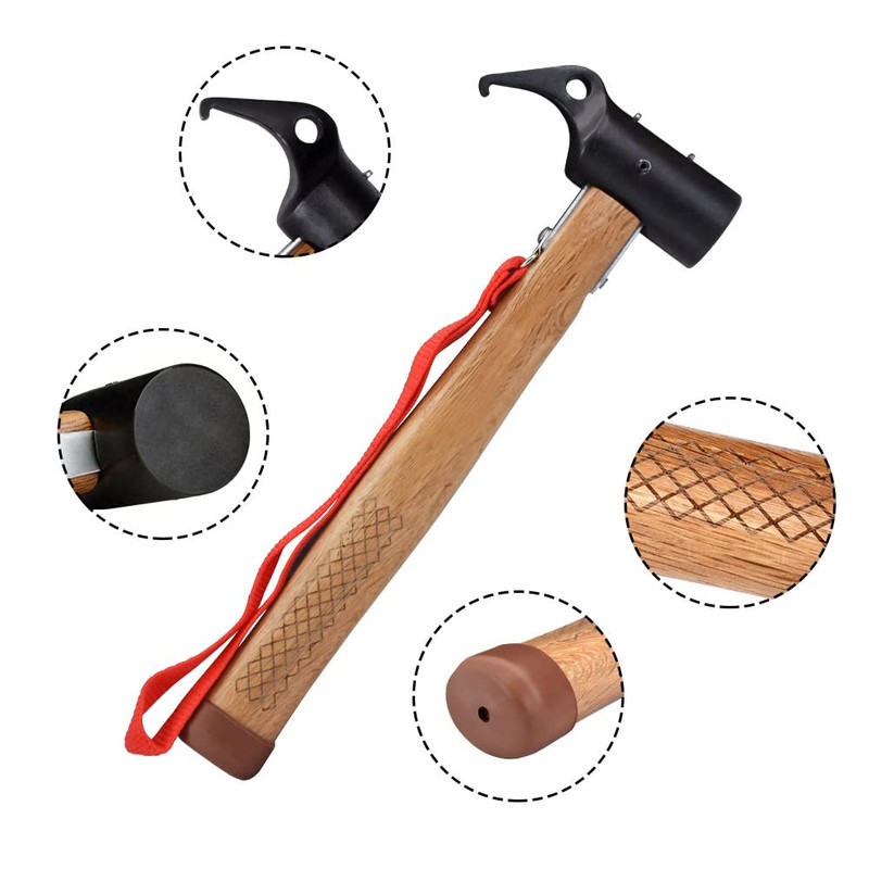 profiwoab camping hammer with peg camping mallet with peg remover
