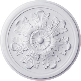 12 3/4"OD x 7/8"P Legacy Acanthus Ceiling Medallion (Fits Canopies up to 3 1/2") (color may vary)
