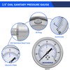 MEASUREMAN 0-60 PSI Sanitary Pressure Gauge - Liquid Filled Stainless