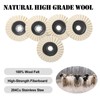 Swiffen 6 Pcs 5 Inch Wool Felt Stone Polishing Wheels