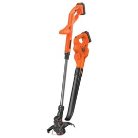 BLACK+DECKER 20V MAX* POWERCONNECT Cordless String Trimmer Lawn Edger and Leaf Blower Combo Kit, Includes 2 Batteries and Charger, Weed Wacker Hard Surface Sweeper 10 in. (LCC222)