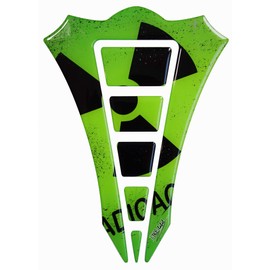 Bike Label 500241A Tank Pad Paint Protector Sticker for Motorbike Tanks Radioactive