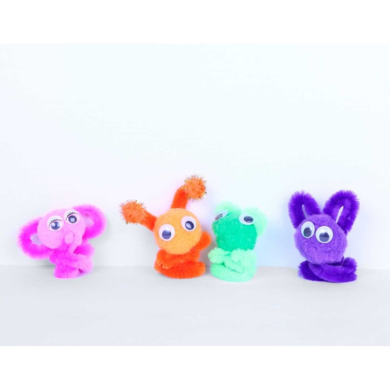 Black Polypropylene Pom Poms 25mm Pack of 50