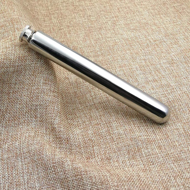 Lightweight Outdoor Flask Tube 7 Inches (approx~180mm) Length, 2.5oz (approx~73ml)