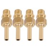 4 PCS Water Fountain Nozzles Pure Copper Large Hexagonal Direct
