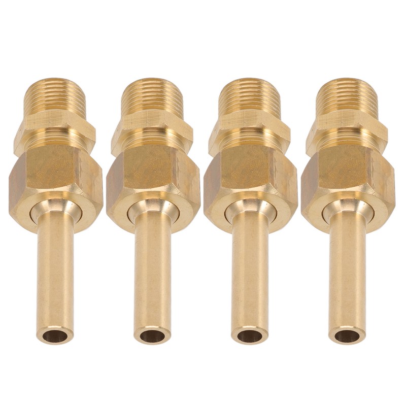 4 PCS Water Fountain Nozzles Pure Copper Large Hexagonal Direct