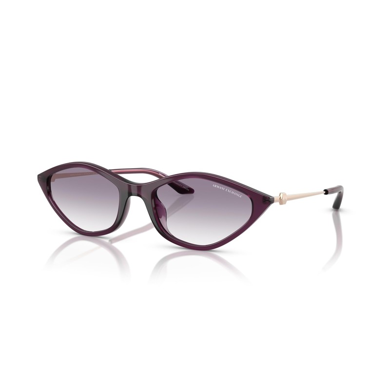 Armani Exchange 0AX4152SU OPAL PURPLE 55 Sunglasses, OPAL PURPLE, 55