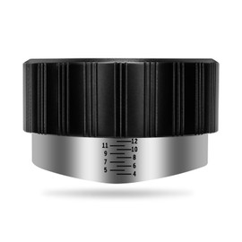 IKAPE 58MM Coffee Distributor, Adjustable Depth Espresso Distributor with Scale, Fits All 58.35MM Espresso Portafilter, Compatible with 58.35MM Rancilio Bottomless Portafilter(Black)