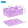 PATIKIL Mini Collapsible Basket, 2 Pcs 5.9 x 3.9 x