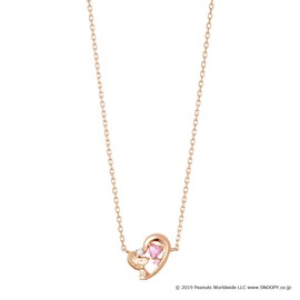 The Kiss PN-SN511CB Snoopy Women's Necklace, Silver, Christmas, Anniversary, Birthday, Proposal, Wrapping Bag, Box Included, Cubic Zirconia