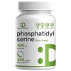 Phosphatidylserine Supplement, 400mg Serving, 240 Capsules – Soy Free Sunflower