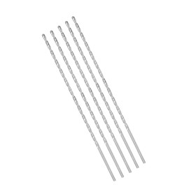 Extra Long Straight Shank Twist Drill Bits, 4mm Extension High Speed Steel Twist Drill 250mm Length for Wood, Plastic, Aluminum, Iron, Copper(5Pcs)