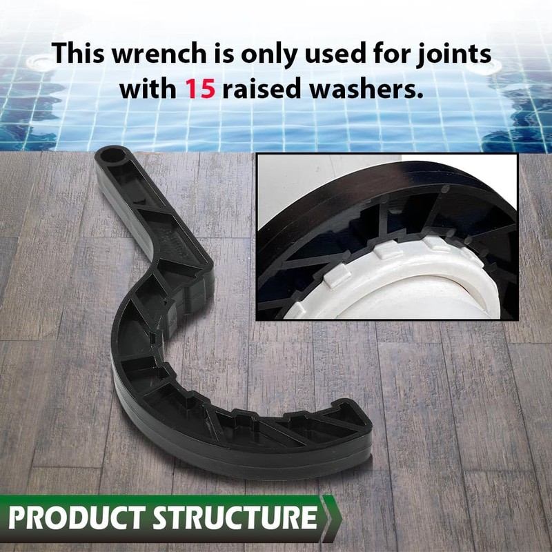 GRAND ORANGE Pool Salt Cell Wrench Compatible with Hayward Turbo