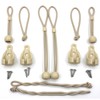 Roller Shade Tie Downs Curtains Tie Back with Holder Receivers
