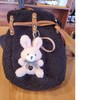 [byDream] Rabbit Keychain Rabbit Bag Charm Plush Bunny Keychain with