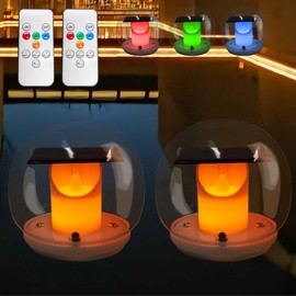 TGKYK Solar Pool Lighting, 2 Pieces, 3 Colours, Solar Floating Pool Light, Solar Pond Lighting with Remote Control, Floating Solar Lights, Solar Pool Lighting Floating for Pool Lighting