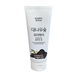 Happy Bath Bamboo Charcoal Sebum Absorbing Cleansing Foam 200g Sebum & Blackhead Care Refreshing Cleansing Foam, 8 Pieces / 해피바스 대나무숯 피지흡착 클렌징폼 200g 피지블랙헤드케어 개운한 클렌징폼, 8개