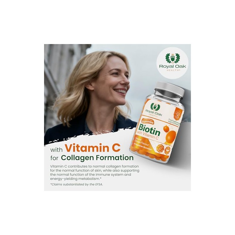 Biotin Gummies with Vitamin C + Vitamin E | Hair,