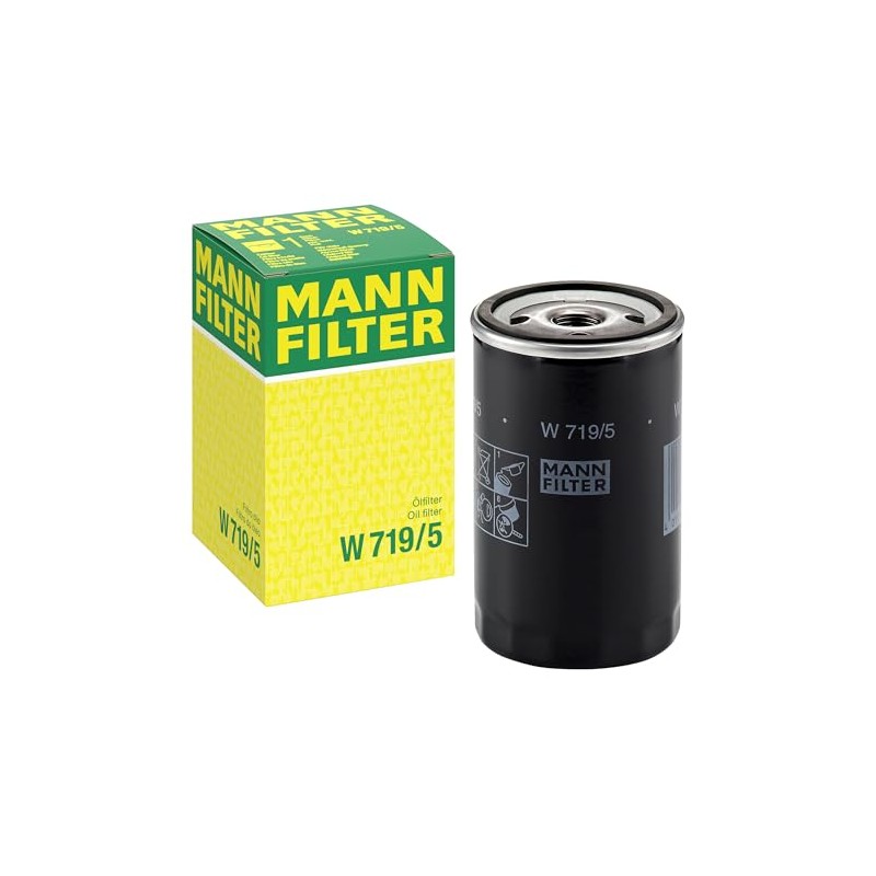 Mann Filter Filtro de Aceite W719/5 para VW A2, A3