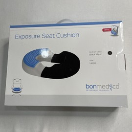 Bonmedico Black Mesh Exposure Seat Cushion Orthopedic Memory Foam Gel Pillow New