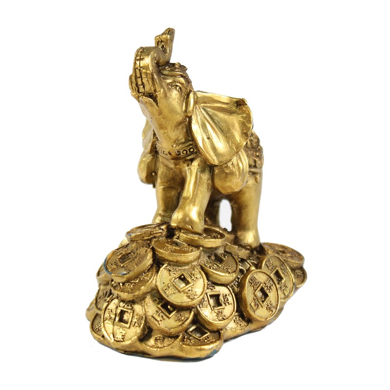 Feng Shui 7.6cm Money Elephant Figurine Wealth Lucky Figurine Gift