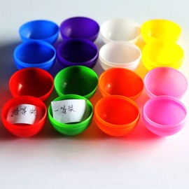 Vaguelly 40MM Openable Ball, 50Pcs Plastic Mini Raffle Drawing Balls for Entertainment, Activities, Game, Party, Arts and Craft