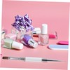 FOMIYES 3pcs Dual Ended Nail Art Pen with Liner Brush