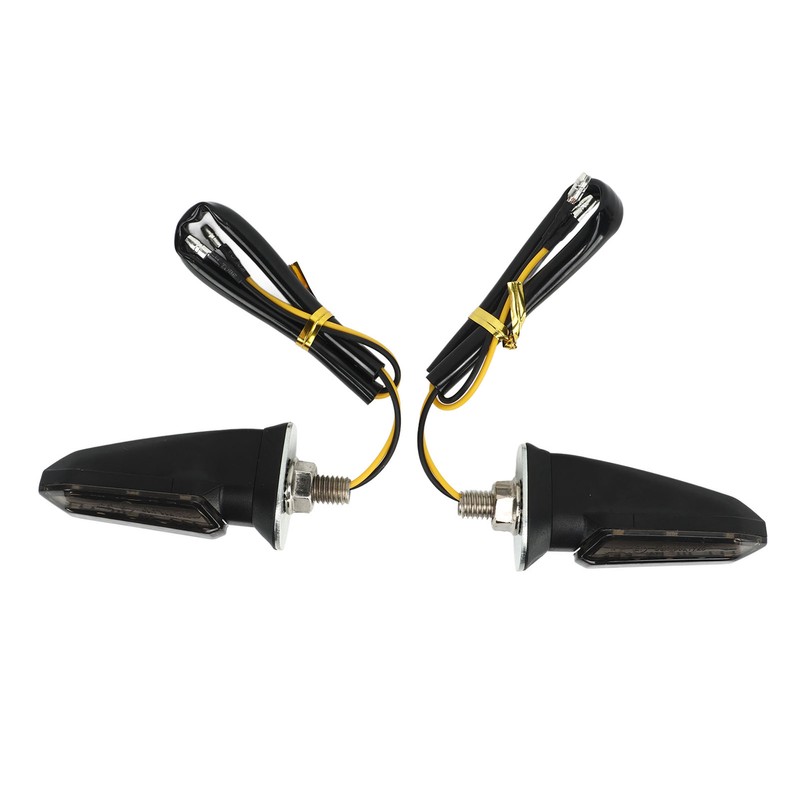 4Pcs Motorcycle LED Turn Signal Lights Mini Front Rear Indicator