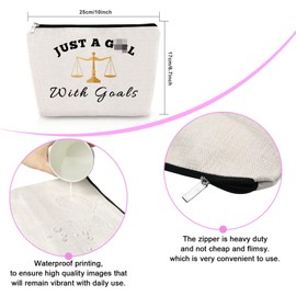 Sfodiary Law School Appreciation Gift - Makeup Bag for Women Lawyer Student - Cosmetic Bag Thank You Gift for Lawyers Birthday Graduation Retirement Travel Pouch