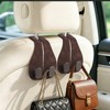 Car Seat Headrest Hook 2 Pack, Upgraded Metal Core with