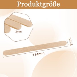 200pcs 11.4 x 1 Small Ice Ball Sticks Smooth Wooden Stick Suitable for Homemade Desserts and Creative Crafts