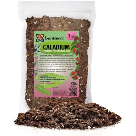 Gardenera Premium Caladium Plant Potting Mix - Crafted for Vibrant Growth & Striking Color