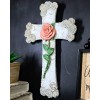 Rustic Western Pink Stalk of Rose With Tooled Flowers Faux