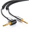 deleyCON PREMIUM 2m (6.6 ft) jack spiral cable - 90°