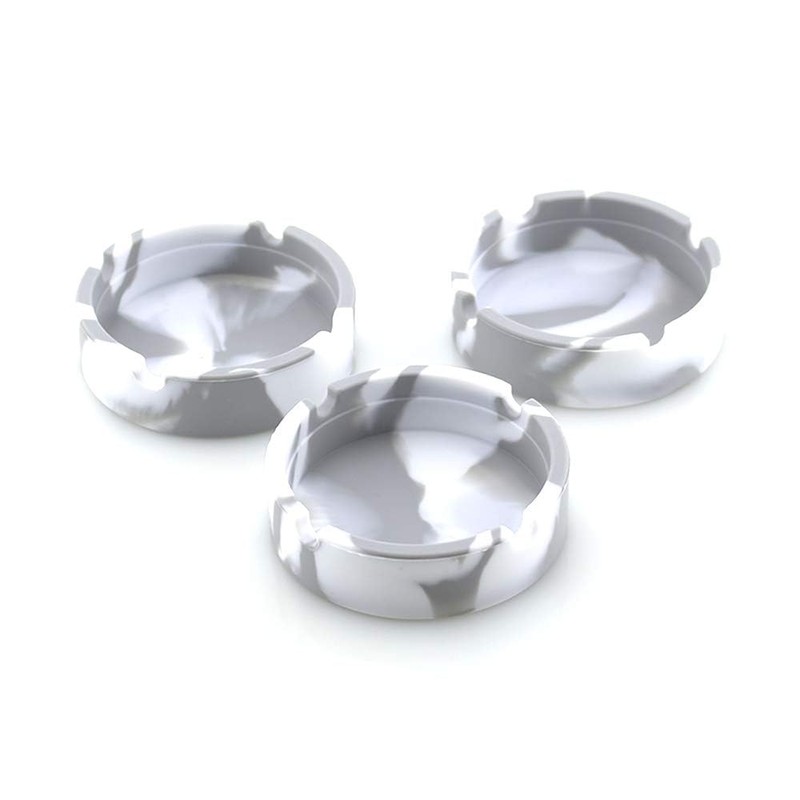 2Pack Silicone Ashtray, JCSMARTEC Unbreakable Rubber High Temperature Heat Resistant