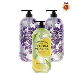On the Body [On the Body] On the Body Super Botanic Body Wash 900g X 3 (Lemon 1 + Lavender) / [온더바디]온더바디 수퍼보타닉 바디워시 900g X 3개(레몬1+라벤